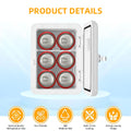 Yanace 15L Portable Car Refrigerator Dual Zone Mini Fridge Freezer for Camping Travel Electric Cooler Box  Outdoor Use