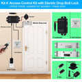 Smart Wireless Access Control System Kits Keyless 433Mhz Remote Control Unlock Kit Gate Opener Electronic Lock System Door Entry