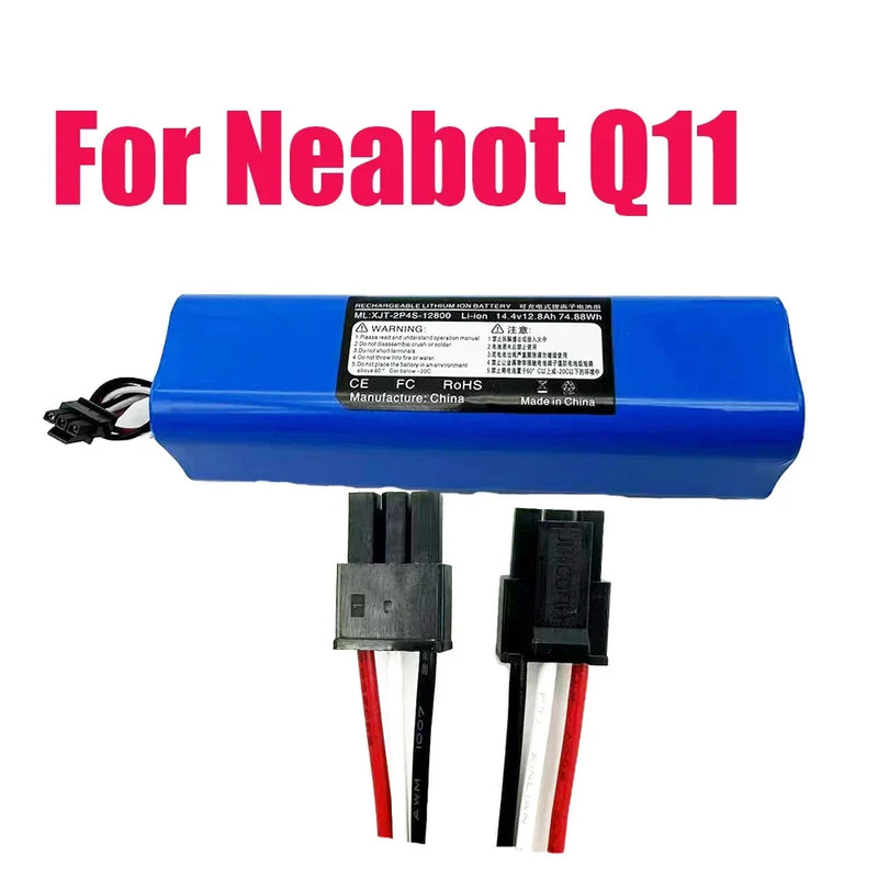 2025 12800mAh Rechargeable Li-ion Battery for neabot Robotic vacuum cleaner Q11