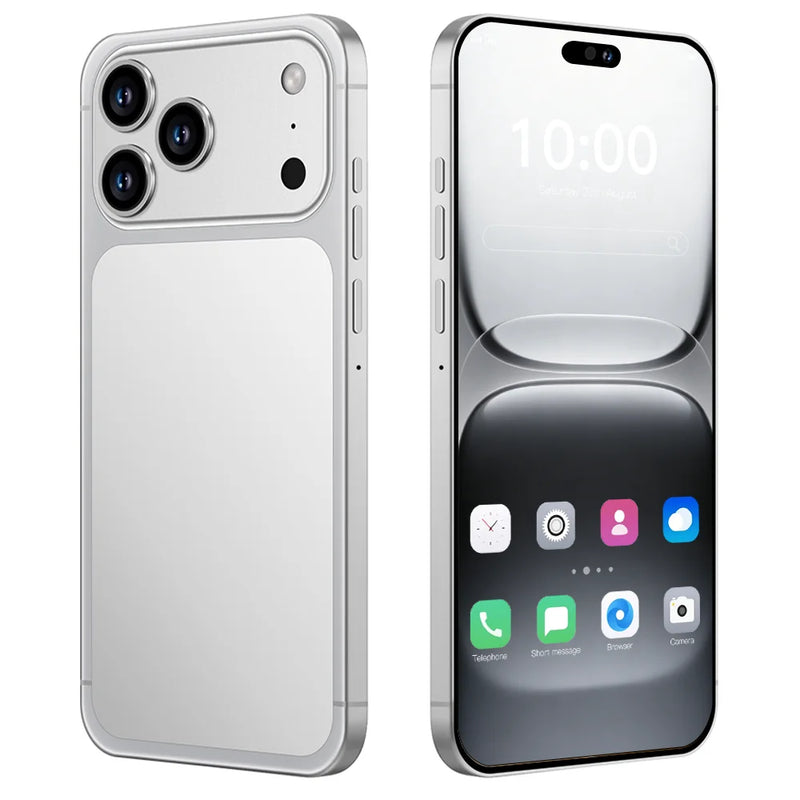 New High Quality i17 Pro Max Original Intelligent 5G Dual Card 7.3" Standby System Global Version 8000mAh Battery