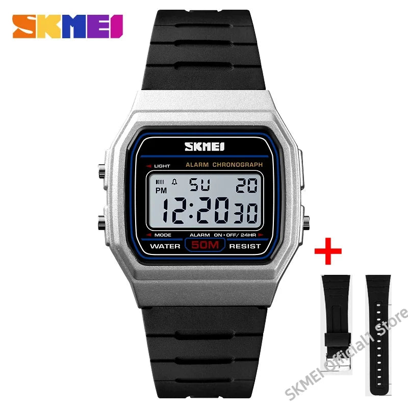 SKMEI 1412 Luxury Digital Watch for Women Waterproof Sport Girl Date Week Female Wristwatches Women Clock Relogio Feminino 1419