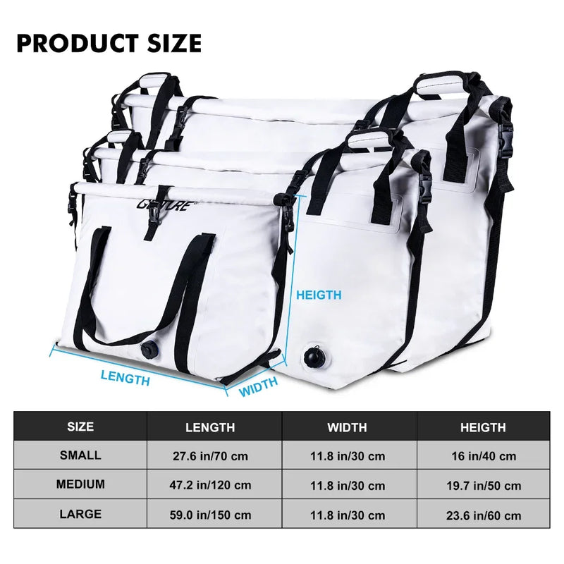 Goture Insulated Fishing Cooler Bag Expended Bottom - View 2 | SAMAG