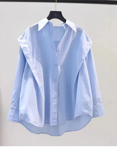 Women's Clothing Long Sleeve Loose Shirt Casual Tops | SAMAG