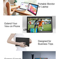 17.3 Inch Portable Monitor 1920X1080 16:10 250cd/m2 Gaming Computer Expand Display PC Raspberry For XBox PS4/5 Switch Loptop