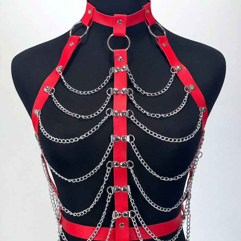Women Fashion Punk Belt Street Style Shaping Waistband Suspenders for Women Body Harness Corset Belt Gothic Clothing Accessories