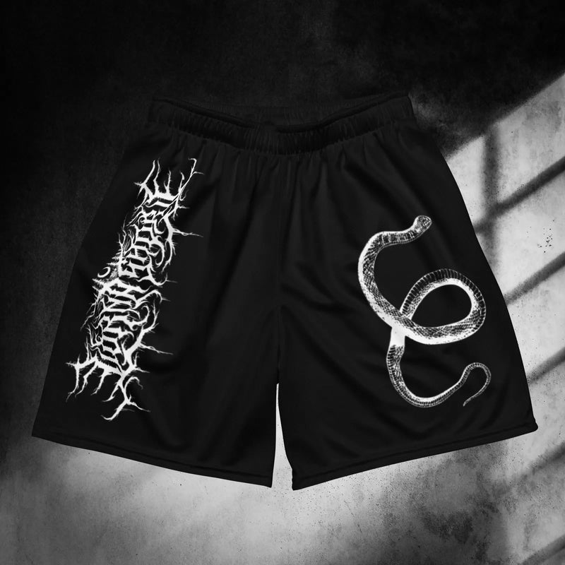American Clothing Gothic Shorts Men Street Band Singer | SAMAG