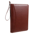Business Portfolio Binder with Zipper Refillable Loose Leaf Cover Organizer for Office Meetings Note Taking Document Storage