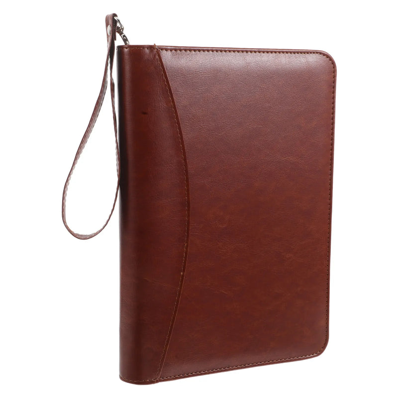 Business Portfolio Binder with Zipper Refillable Loose Leaf Cover Organizer for Office Meetings Note Taking Document Storage