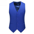 Vest Mens Fashion Casual High Quality Solid Color Slim Large Size Business Office Waistcoat Men Groom Wedding Dress Suit Vests