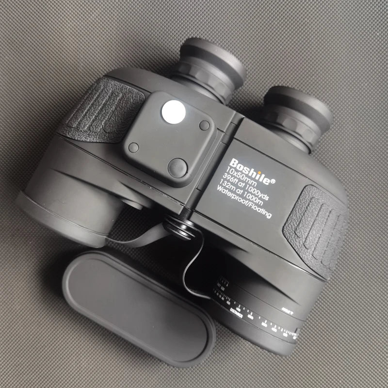 Navigation Telescope Boshile 10x50 Binoculars with Built-in Compass BAK4 Prism FMC Lens Fogproof Waterproof For Camping Hunting