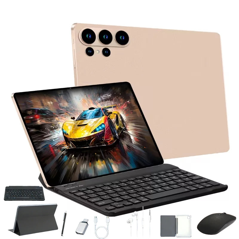 Android 15 Tablet 8GB+256GB, HD Camera Tablet with 4000mAh Battery, Multi-functional Android Pad