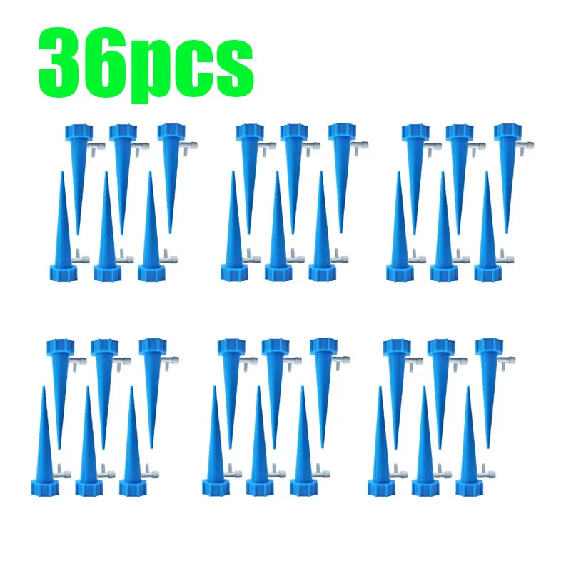 6/12/18/24/36pcs Drip Irrigation Flowers Garden Automatic Plants Pots Set Home Drippers Greenhouse Watering System Watering Can
