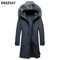 2027 XK Winter Jackets Hooded Casual Long Down Jackets Thicker Warm Parkas New Male Outwear Winter Coats Slim Jackets Size 4XL