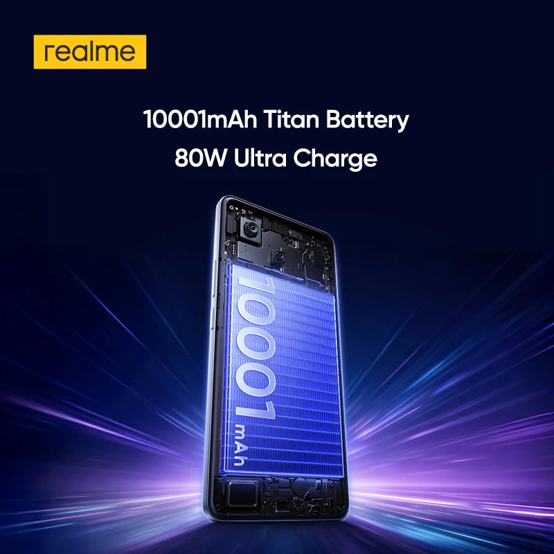 [World Premiere] realme P4 Power 5G Smartphone 10001mAh Battery 80W Charge 50MP Sony OIS Camera 6.8" 144Hz Curved Display NFC