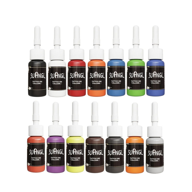 4/10/14/20Pcs Color Fashion Professional Tattoo Ink L Long-lasting Tattoo Ink Painting Tattoo Supplies, Body Art Supplies