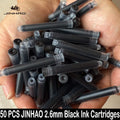 50/12 PCS JINHAO 12 Colors 2.6mm/3.4mm Fountain Pen Ink Cartridges For Majohn Hongdian Stationery School Office Supplies