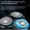 Electric Shaver for men's electric shaver Smart razor for Beard timmer IPX7 waterproof Wet And Dry shaving machine Men Shaver