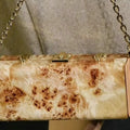 Length:1.6meters Width:230mm T:0.25mm Naturally White Poplar Tumor Wood Veneer Sheets Guitar Skateboard Backpack Decoration