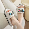 Casual Women's Slippers Home Designer Summer Sandals Fashion Bathroom Platform Woman Shoes Elegant Indoor Outdoor Beach Slides