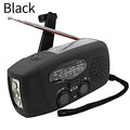 Portable Solar Hand Crank AM/FM Radio for Survival,Rechargeable Battery Powered Radio,USB Charger,Flashlight,Reading Lamp