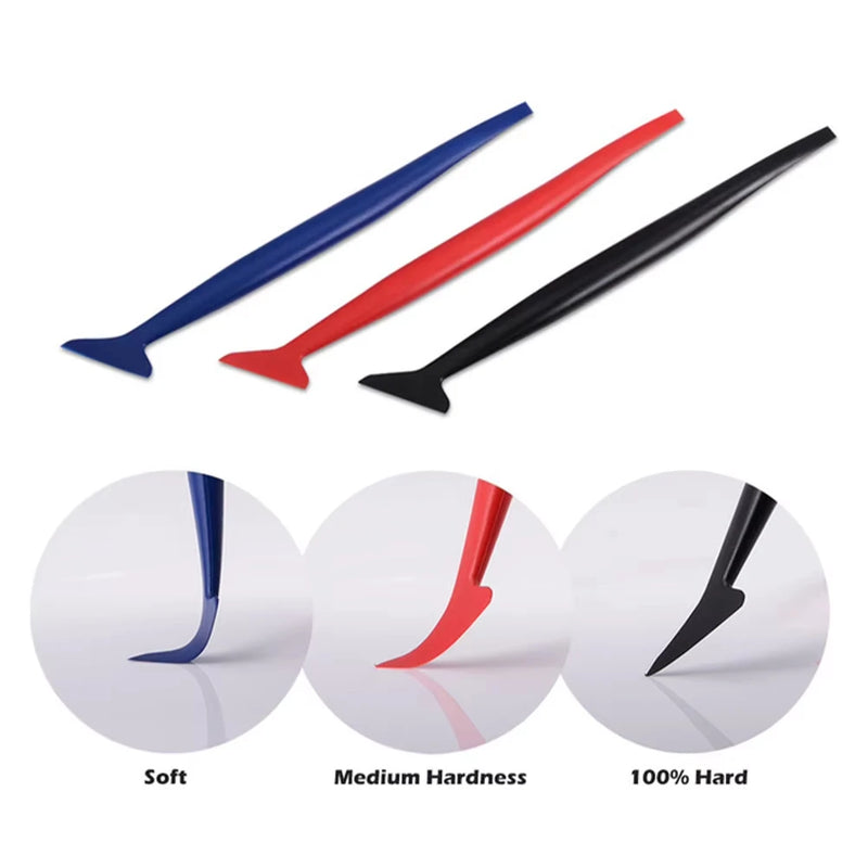 Car Micro Squeegee Curves Slot Tint Tool Set Car Stickers Wrap Vinyl Tools Auto Wrapping Film Installing Scraper Gasket Squeegee