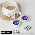 1 Pair Wide Flat Design No-Tie Shoelaces Rotating Buttons Quick-Adjust Quick-Adjust Laces Casual No-Tie Flat Laces Sports Shoes