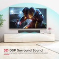 50W High Power Bluetooth Speaker Support HDMI COAX ARC USB Input Playback TV Sound Bar Stereo Home Theater Subwoofer With Remote