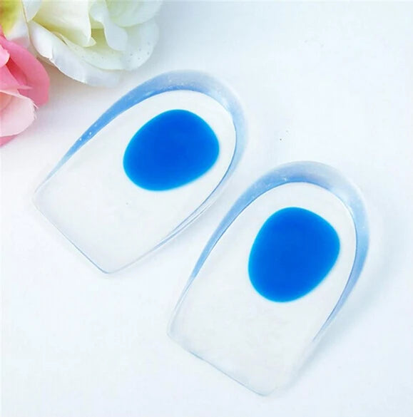 Silicone Gel Heel Cushion Insoles Men Women Support Shoe Pad Relief Foot Pain Soft Inserts Foot Pain Protectors High Heel Insert
