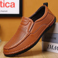 Genuine Leather Men's Casual Shoes Classics Business Dress Shoes Moccasins Slip on Loafers Driving Shoes for Men Flat Shoe