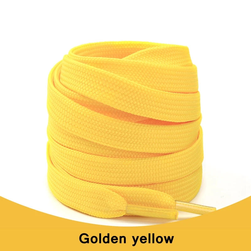 Classic Solid Color Laces 0.8cm Wide Flat Shoes Sneakers shoelaces Shoe Accessories 100/120/140cm shoelace 1Pair