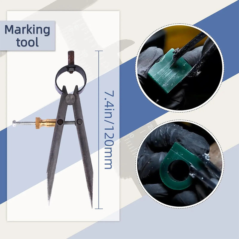 Professional Jewelry Wax Carving Kit with Ring Molds Saw Files and Lost Wax Casting Tools for Ring Making