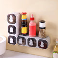 2/3 No - Drill Wall Mount Spice Organizer - Kitchen Drawer Storage Rack with Labels, Adhesive Seasoning Box for & | SAMAG