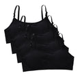 4pcs/Lot Teenage Girls Training Bras Seamless Middle High School Students Vest Bra Kids Children Back Buckle Bra Teens Underwear