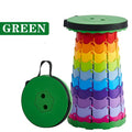 Telescopic Folding Camping Chair, Portable Foldable Camping Stool, Folding Beach Chair, Foldable Stool for Fishing Hiking Garden