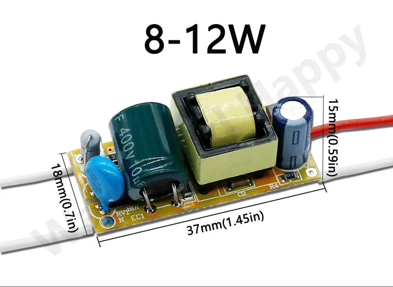 LED Driver 220V LED Power Supply 1-3W 4-7W 8-12W 15W 18W 24W 25W 30W 36W 300mA with Built-In Transformer Module LED Driver Board