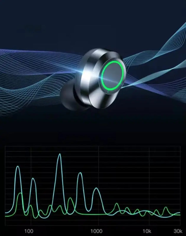 True Wireless Earphones With Dual LED Display . Sleek Metal Design, Long Battery Life, And Reliable Fit