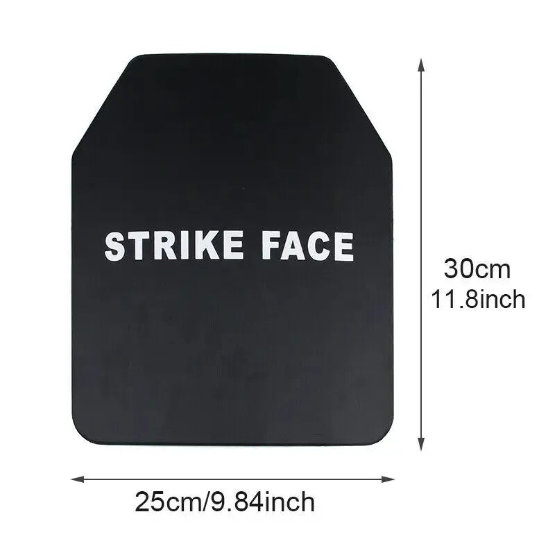 Level NIJ IIIA Protective Composite Steel Plate 25X30CM board tactical insertion board backpack deck defense shield self-defense