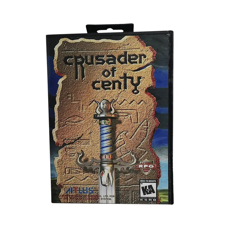CRUSADER OF CENTY  MD Game Cartridge For 16 Bit Video Game Console Battery Save