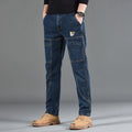 Fashion Print Six-Pocket Jeans Small Straight Cut Style | SAMAG