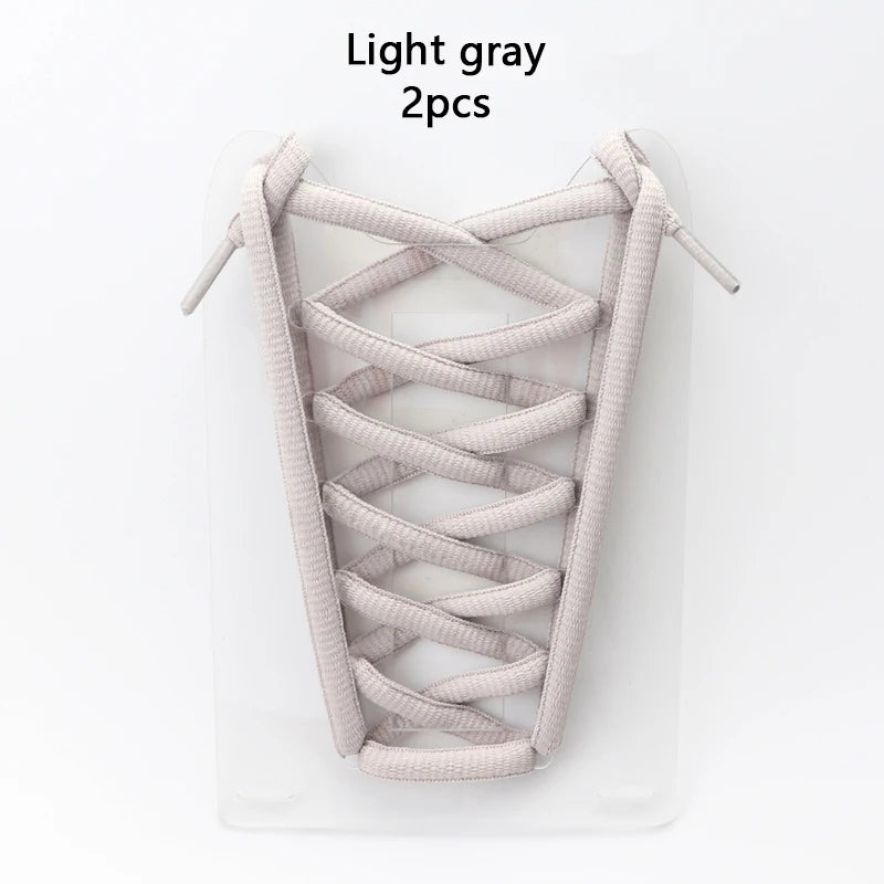 9MM Oval Shoe Laces Semicircle Bold Shoelaces for High-top Low-top Sneakers Polyester Silk High-quality Shoelace 18 Colors 1Pair