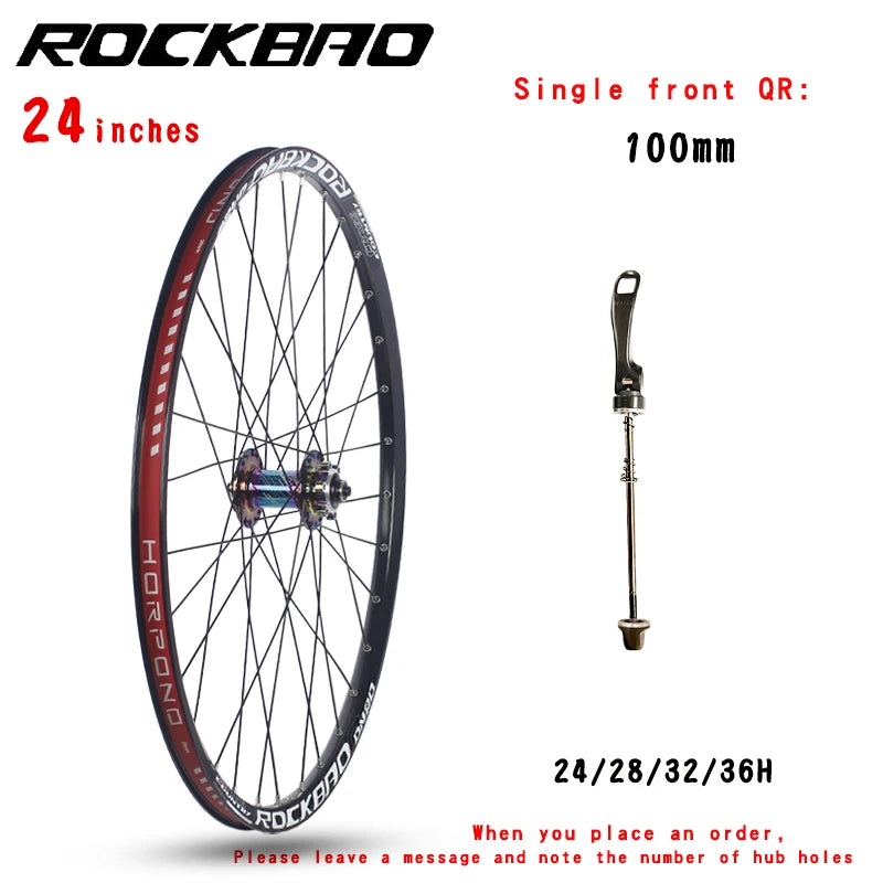 ROCKBAO Mountain Bike Wheelset 24/26/27.5/29inches Disc Brake 4Bearings 7-12speed Quick Release 29er MTB Bicycle Wheel