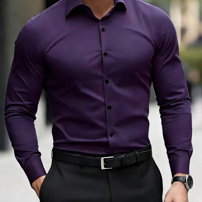 Summer New Men's Long-Sleeve Shirt Business Formal Wear | SAMAG