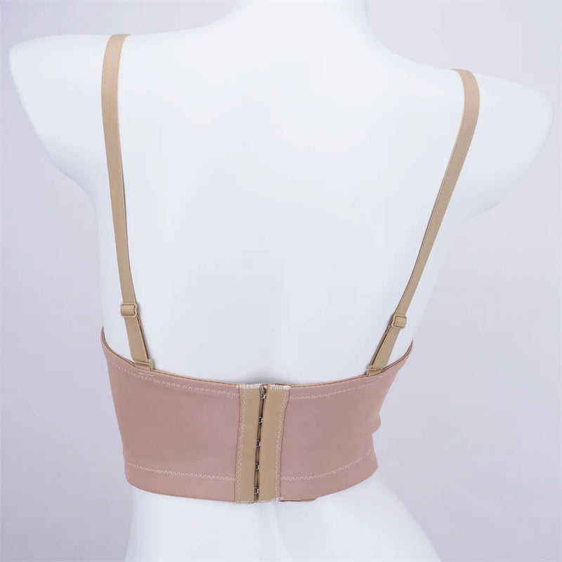 Fantasy Color Acrylic Steel Ring Bustier Top Female Nightclub Hot Girl Fishbone Body Shaping Outside Corset