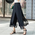 Korean Fashion Capri Pants Women Black Print Summer Thin - View 7 | SAMAG