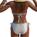 Nadanbao Fashion Gold Silver Women's Swimsuit Sexy Slim | SAMAG