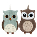 Hand Towel 1PC Cute Owl Hanging Towel Kitchen Hand Towel Bathroom Soft Absorbent Handkerchief Wipe Towel Cartoon Kids Towels