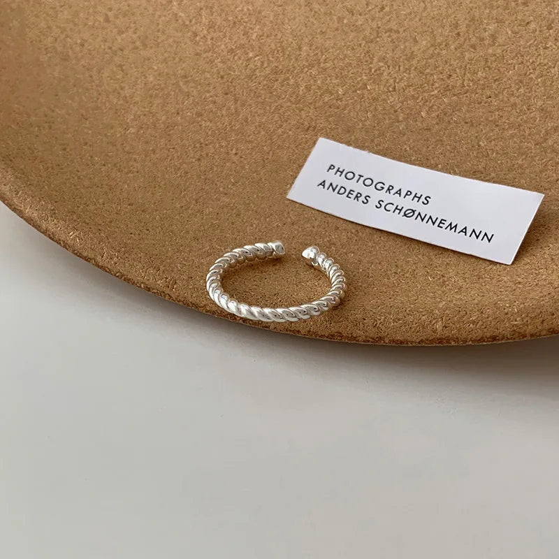 925 Sterling Silve Love Heart Hollowed Out Ring For Women Girl Extremely Fine Korea Ins Jewelry Gift Dropshipping