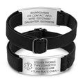 Personalized Medical Alert Bracelet for Men Customized Elastic Strap Stainless Steel ID Engraved Medic - Visuel 10 | SAMAG