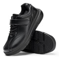 FitVille Men Wide Walking Shoes Casual Comfortable Oxford Shoe Lightweight Arch Support Non-Slip Leather Business Sneakers