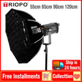 TRIOPO Bowens Mount Softbox K-3 55cm 65cm 90cm 120cm Quick-Setup Octagon Softbox for Godox Aputure Sokani Studio LED Video Light